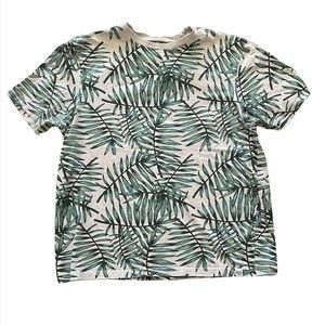 Paper Denim & Cloth Mens Banana Leaf‎ Print T Shirt Sz M